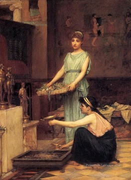 Les dieux des ménages JW femme grecque John William Waterhouse Peinture à l'huile
